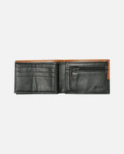 Load image into Gallery viewer, Corpawatu Icon Pu Slim Wallet - Black/Tan