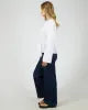 Load image into Gallery viewer, Lou Lou Tie LS Top - White