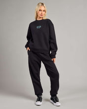 Load image into Gallery viewer, Surf Staple Relaxed Crew - Black