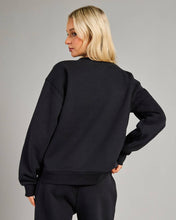 Load image into Gallery viewer, Surf Staple Relaxed Crew - Black