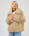 Load image into Gallery viewer, Sable Faux Fur Zip Coat - Multi