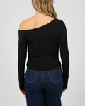 Load image into Gallery viewer, Kylie Off Shoulder L/S Top - Black
