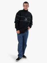 Load image into Gallery viewer, Glory Quater Zip Fleece - Washed Black