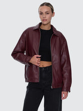 Load image into Gallery viewer, Elka Leather Jacket - New Maroon