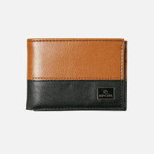 Load image into Gallery viewer, Corpawatu Icon Pu Slim Wallet - Black/Tan