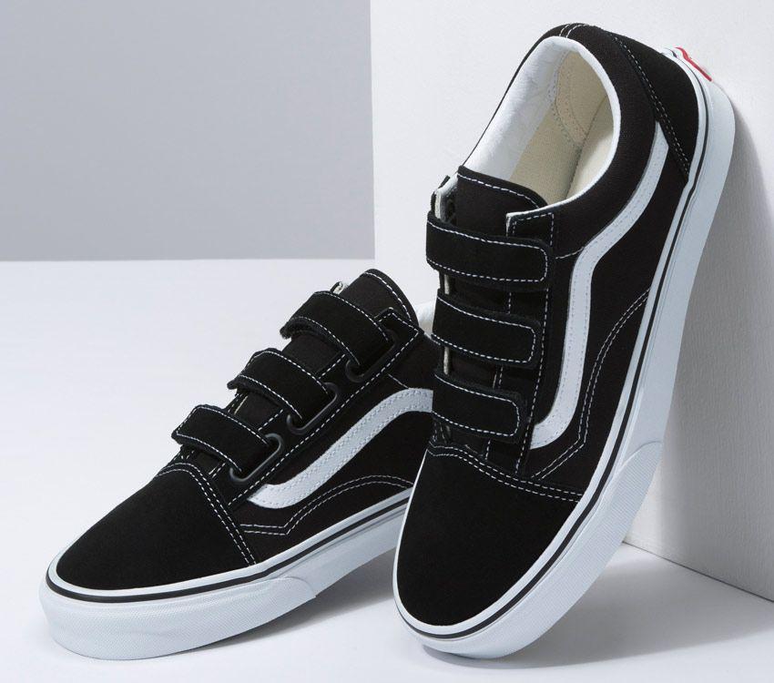 vans old skool black and white suede