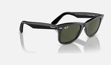 Load image into Gallery viewer, Wayfarer Black - Green Bio-acetate