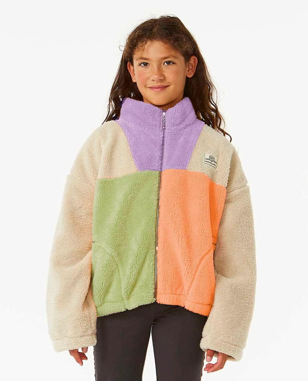 Block Party Polar Fleece - Lilac