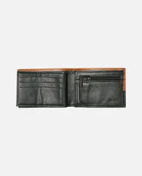 Corpawatu Icon Pu Slim Wallet - Black/Tan