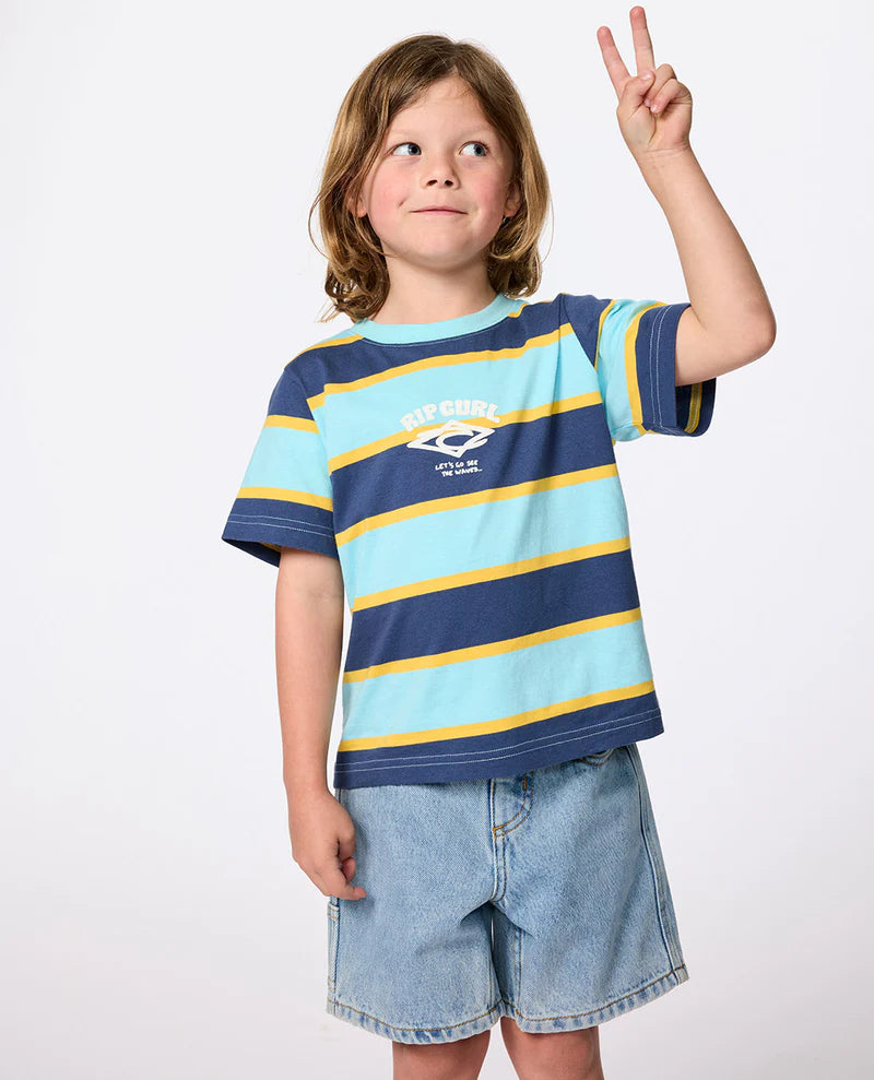 Stripe Tee Boy - Blue