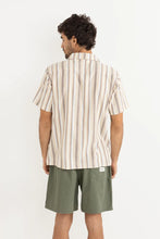 Load image into Gallery viewer, Vacation Stripe SS Shirt - Tobacco
