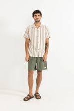 Load image into Gallery viewer, Vacation Stripe SS Shirt - Tobacco
