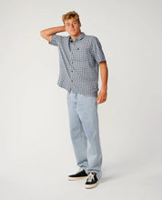 Load image into Gallery viewer, Classic Surf Check S/S Shirt - Light Navy
