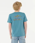 Load image into Gallery viewer, Tropic Daze Logo Tee - Storm Blue
