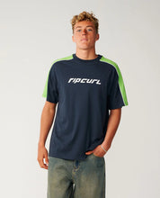 Load image into Gallery viewer, Archive Up Top Panel Tee. Dark Navy
