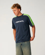 Load image into Gallery viewer, Archive Up Top Panel Tee. Dark Navy
