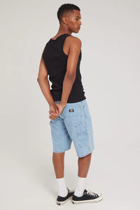 11'' Relaxed Fit Carpenter Denim Short - Light Indigo