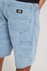 11'' Relaxed Fit Carpenter Denim Short - Light Indigo