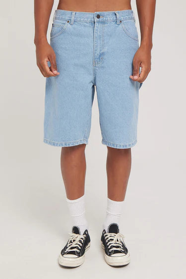 11'' Relaxed Fit Carpenter Denim Short - Light Indigo