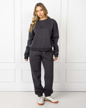Load image into Gallery viewer, Surf Staple Relaxed Crew - Washed Black
