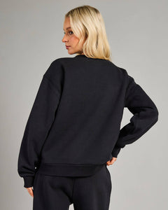 Surf Staple Relaxed Crew - Black