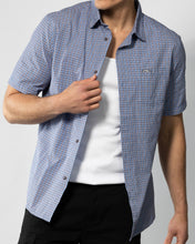 Load image into Gallery viewer, Dastun Check SS Shirt - Atlantic Blue
