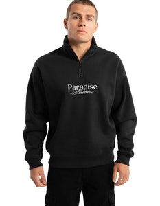 Merch 1/4 Zip Sweater - Anthracite Black