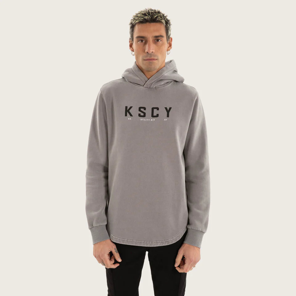 Wander Dual Curved Hoodie - Pigment Frost Grey