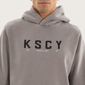 Wander Dual Curved Hoodie - Pigment Frost Grey