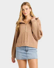 Load image into Gallery viewer, Sun Zippy Sweater - Truffle
