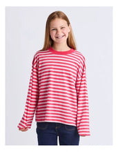 Load image into Gallery viewer, Brooklyn Stripe Long Sleeve - Berry
