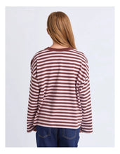Load image into Gallery viewer, Brooklyn Stripe Long Sleeve - Chocolate
