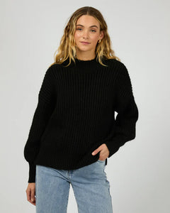Mari Knit Jumper - Black