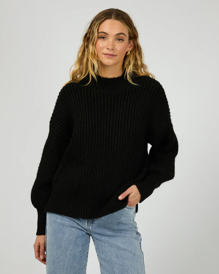 Mari Knit Jumper - Black