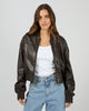 Luxe Bomber Jacket - Chocolate