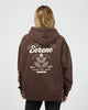 Serene Relaxed Hoodie - Brown