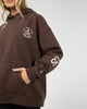 Serene Relaxed Hoodie - Brown