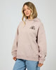 Flower Co Relaxed Hoodie - Fawn