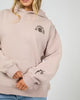 Flower Co Relaxed Hoodie - Fawn