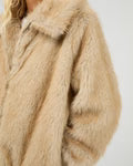 Load image into Gallery viewer, Sable Faux Fur Zip Coat - Multi
