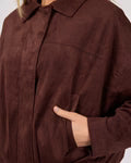 Load image into Gallery viewer, Haze Suede Jacket -  Chocolate
