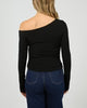 Kylie Off Shoulder L/S Top - Black