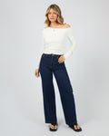 Load image into Gallery viewer, Kylie Off Shoulder L/S Top - White
