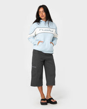 Load image into Gallery viewer, Kinetic Oversized Hooded Fleece - Retro Blue/Egret
