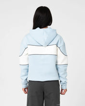 Load image into Gallery viewer, Kinetic Oversized Hooded Fleece - Retro Blue/Egret
