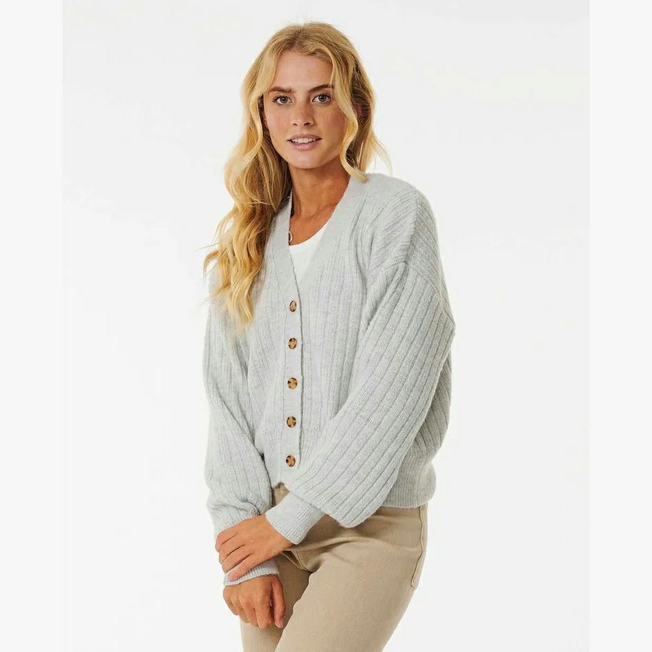 Afterglow Cardi - Light Grey Heather