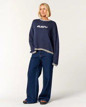 Load image into Gallery viewer, Rider Relaxed Crew Neck Knit - Navy
