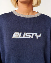 Load image into Gallery viewer, Rider Relaxed Crew Neck Knit - Navy
