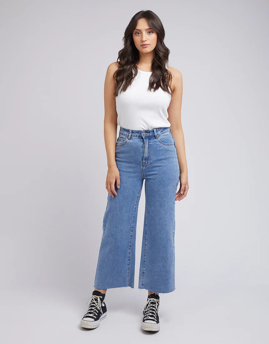 Charlie High Rise Wide Leg Heritage - Denim