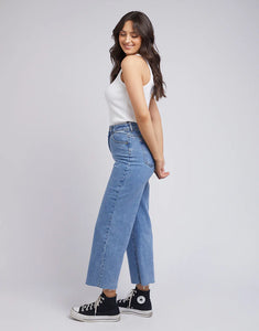 Charlie High Rise Wide Leg Heritage - Denim